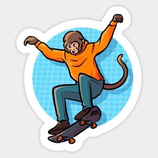 Skate Monkey Sticker